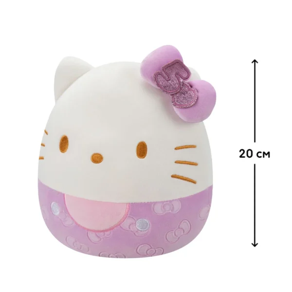 М'яка іграшка Squishmallows – Хелоу Кітті в пурпуровому (20 cm) - Зображення 2
