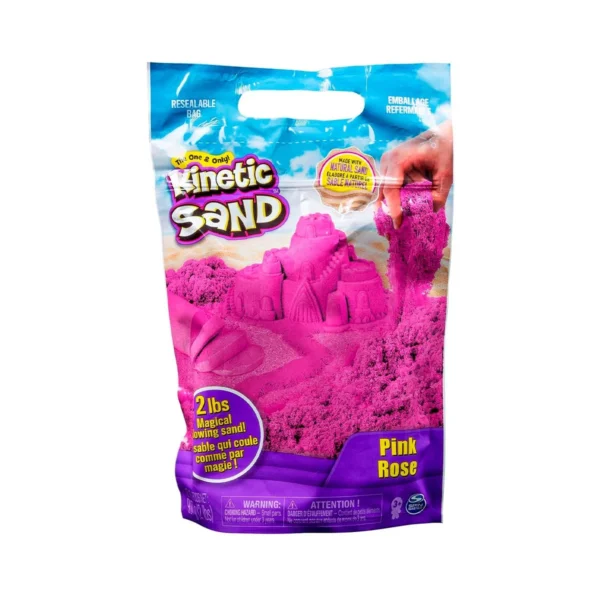 Пісок для дитячої творчості - Kinetic Sand Colour (рожевий, 907 g) - Зображення 2