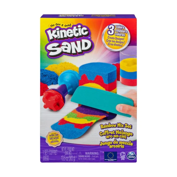 Набір піску для дитячої творчості - Kinetic Sand Веселковий мікс - Зображення 2