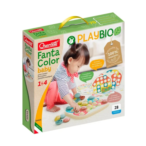 Набір серії Play Bio - Для занять мозаїкою Fantacolor Baby (фішки (21 шт.) + дошка) - Зображення 2