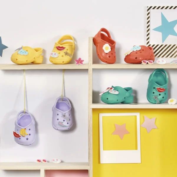 Взуття для ляльки BABY BORN - Сандалі зі значками (жовті) - Зображення 4