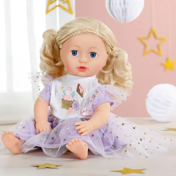 Одяг для ляльки Baby Annabell - Бузкова сукня - Зображення 4