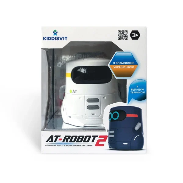 Розумний робот з сенсорним керуванням та навчальними картками - AT-ROBOT 2 (білий) - Зображення 7