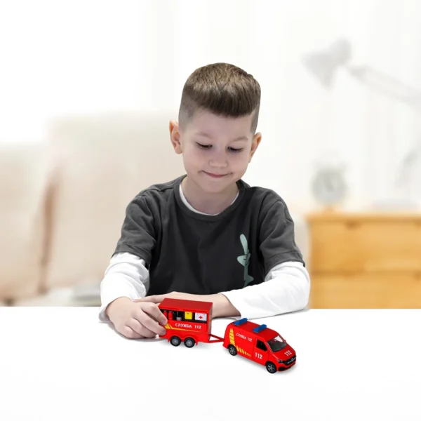 Ігровий набір - Volkswagen Служба 112 (з причіпом) - Зображення 2