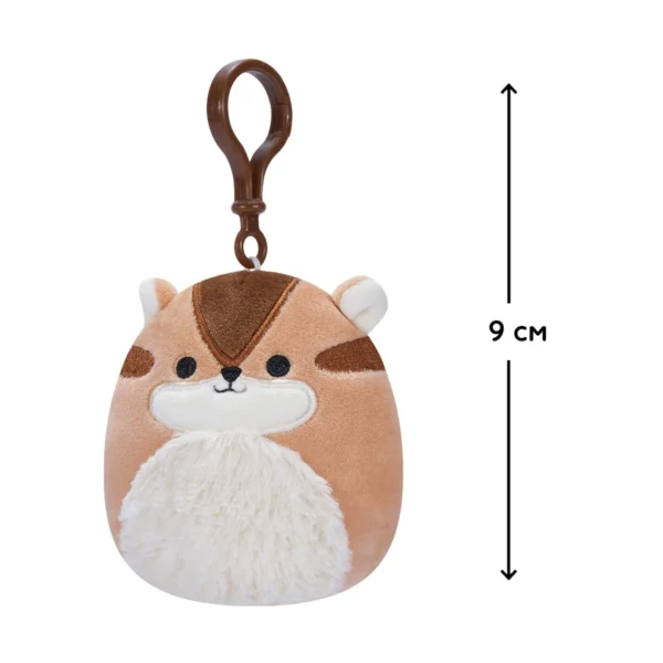 М'яка іграшка на кліпсі Squishmallows – Бурундук Мельзі (9 cm) - Зображення 2