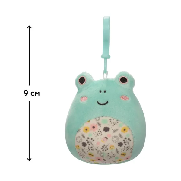 М'яка іграшка на кліпсі Squishmallows - Жабка Фрід (9 cm) - Зображення 2