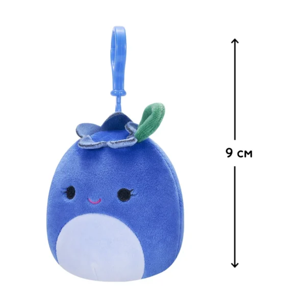 М'яка іграшка на кліпсі Squishmallows – Чорниця Блубі (9 cm) - Зображення 2