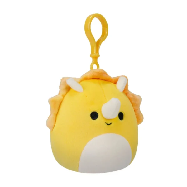 М'яка іграшка на кліпсі Squishmallows – Трицератопс (9 cm) - Зображення 6