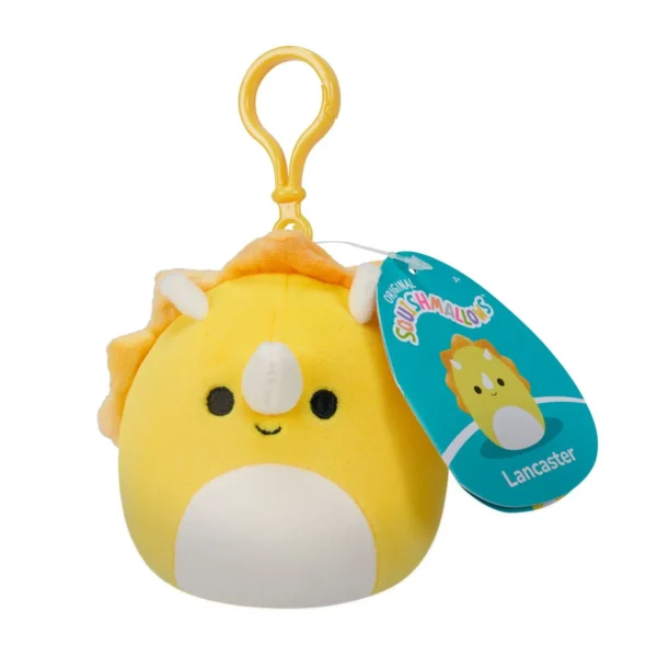 М'яка іграшка на кліпсі Squishmallows – Трицератопс (9 cm) - Зображення 7