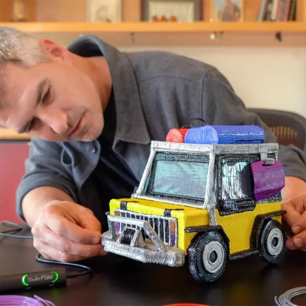 3D-ручка 3Doodler Flow для професійного користування – Синя - Зображення 3