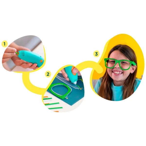 3D-ручка 3Doodler Start Plus для дитячої творчості базовий набір- КРЕАТИВ (72 стрижні) - Зображення 5