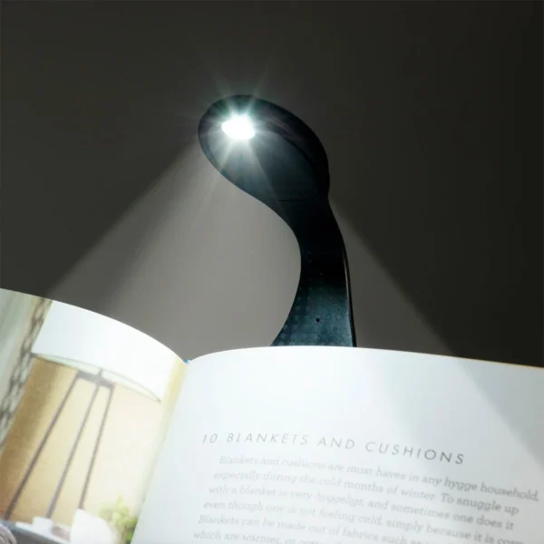 Закладка-ліхтарик Flexilight - Чорний стиль - Зображення 6