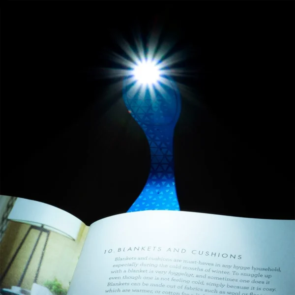 Закладка-ліхтарик Flexilight - Блакить - Зображення 6