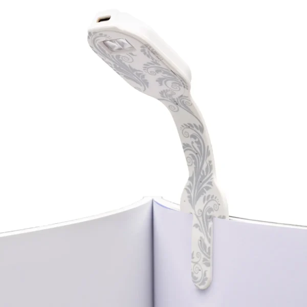 Закладка-ліхтарик Flexilight Rechargeable - Білі квіти - Зображення 4