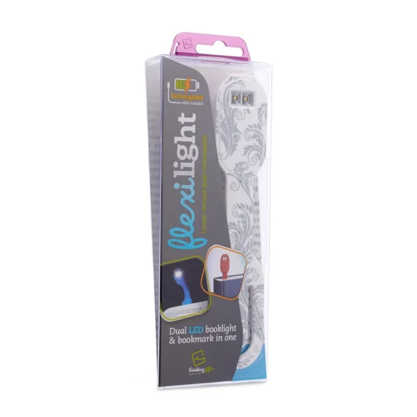 Закладка-ліхтарик Flexilight Rechargeable - Білі квіти - Зображення 8