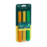 Набір стрижнів для 3D-ручки 3Doodler Start - Мікс (75 шт: помаранчевий, жовтий, зелений)