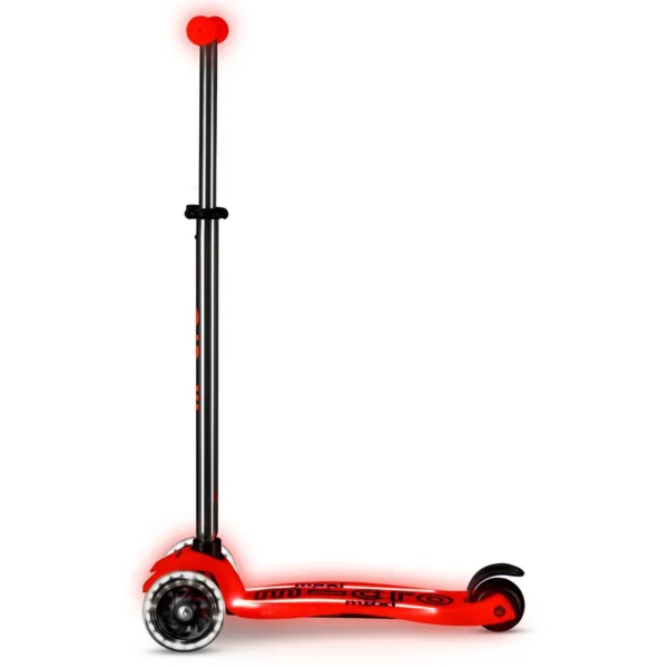 Самокат Micro серії Maxi Deluxe Glow LED Plus - Червона аура - Зображення 2